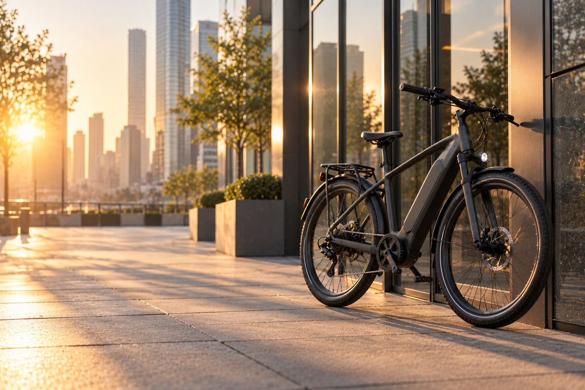 Commuter electric bike downtown